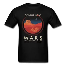 Olympus Mons Occupy Mars Adventure SpaceX футболка вулканическая планета скалы Мужская футболка Назад в будущее галактика футболка отличная