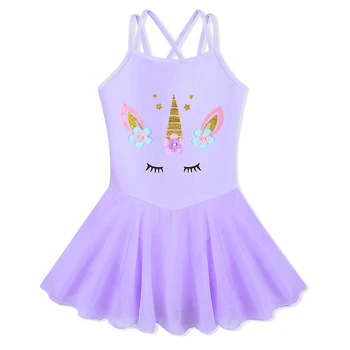 

BAOHULU Kids Dance Wear Teens Girls Sleeveless Gymnastics Costume Toddler Child Ballet Leotard Dance Dress Unitards