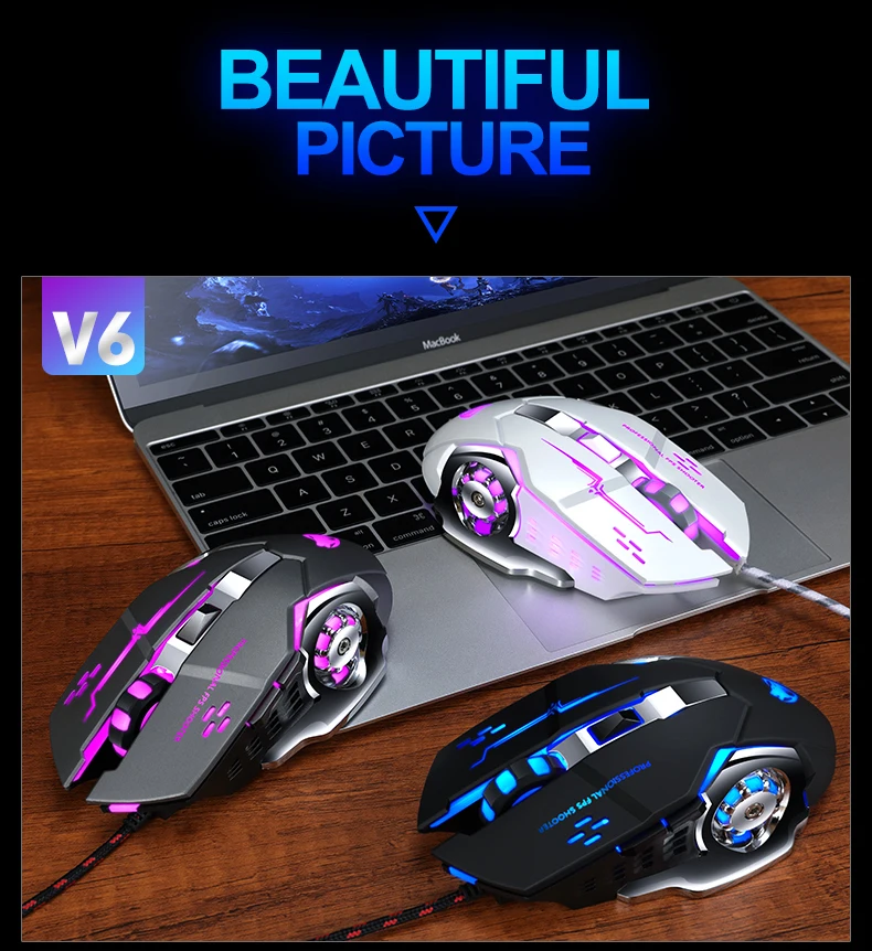 external speakers for laptop 2022 Professional Wired Gaming Mouse 6 Button 3200DPI LED Optical USB Computer Mouse Game Mice Silent Mouse Mause For PC laptop laptop skin cover