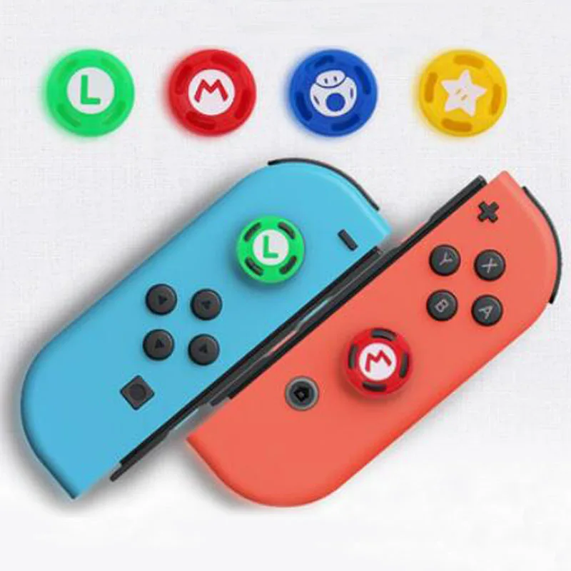 Силиконовый чехол для джойстика, аналоговый чехол для джойстика, чехол для Zelda Mario shand Switch NS JoyCon, джойстик для джойстика