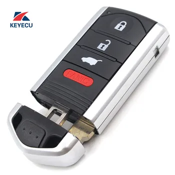 

KEYECU Replacement Smart Remote Key Fob 3+1 Button for 2010 - 2013 Acura ZDX FCC ID: M3N5WY8145 & Uncut Blade