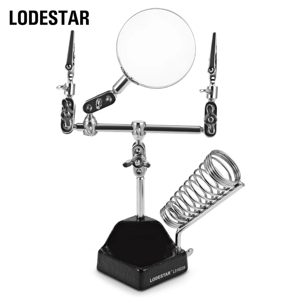 Loestar L316228 2X оптическая стеклянная лупа профессиональная подставка для паяльника