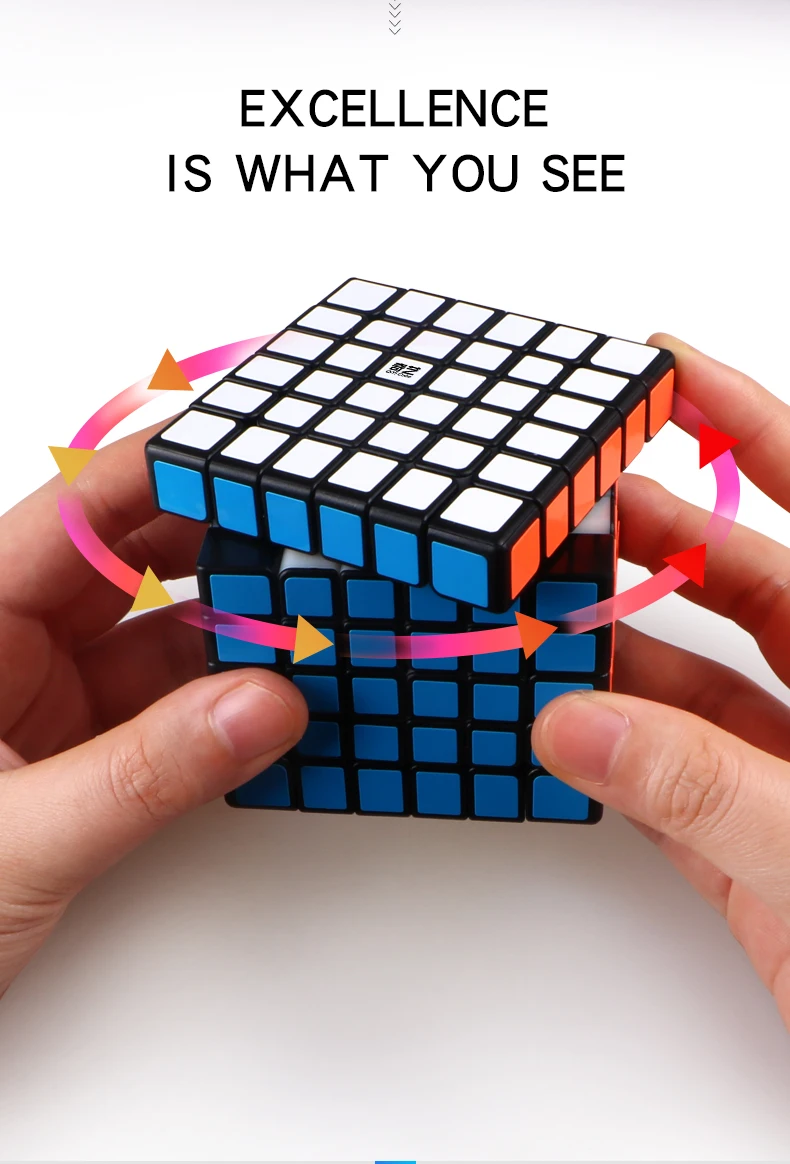 Qiyi Qifan 6x6 Qifan S волшебный кубик-головоломка без наклеек 6x6x6 Qiyi скоростной кубик кубик от Qiyi развивающие игрушки