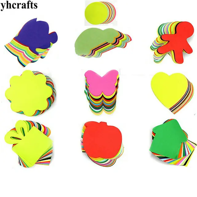 320pcs lot 10 design choose blank paper cards kindergarten arts and paper cut out stencils