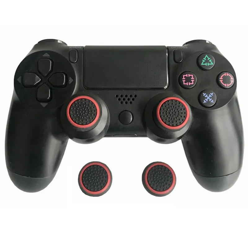 4 шт джойстик рукоятка пальца шапки для PS4 контроллер Нескользящие силиконовый