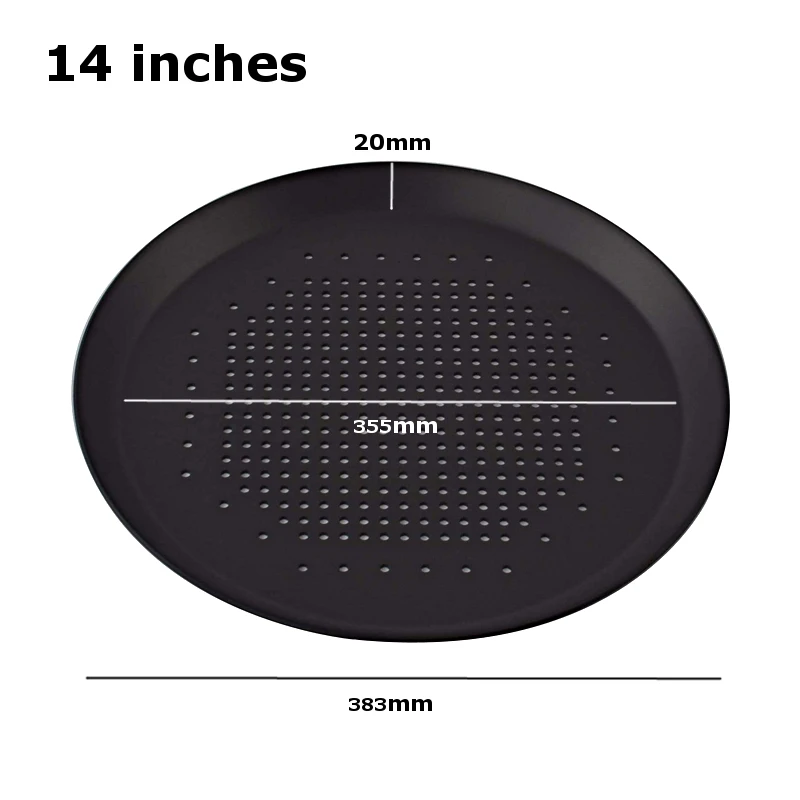 6.5,10,12,14 inch Nonstick Carbon Steel Pizza Tray Pizza Pan with Holes Bakeware Accessories Pizza Plate Dishes Holder 6.5,10,12,14 inch Nonstick Carbon Steel Pizza Tray Pizza Pan with Holes Bakeware Accessories Pizza Plate Dishes Holder