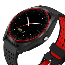 Смарт Эндрюс телефон часы круговой отслеживание сердечного ритма анти-потеря Водонепроницаемый Спорт Bluetooth smartwatch сим-карта TF камера