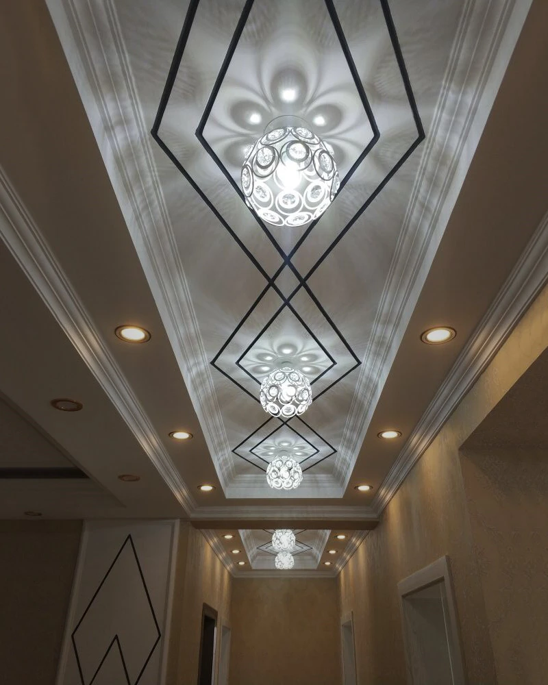 white crystal lights