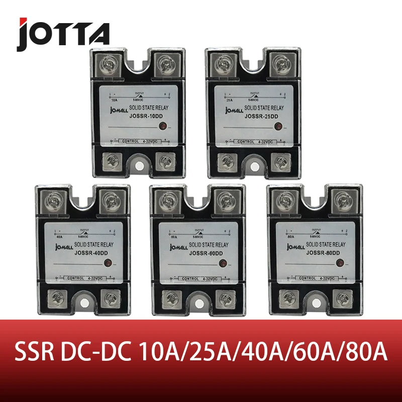 Однофазное твердотельное реле SSR 10A/25A/40A/60A/80A DC-DC SSR