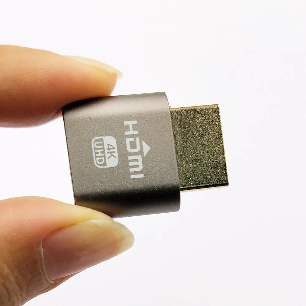 2 шт. VGA виртуальный дисплей адаптер HDMI DDC EDID пустышка без головы призрак эмулятор
