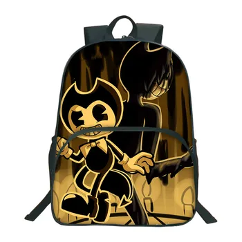 

New Arrival Bendy And The Ink Machine Backpack For Teenagers Back To School Bags Student Bookbag Daily Backpack Kids Mochila