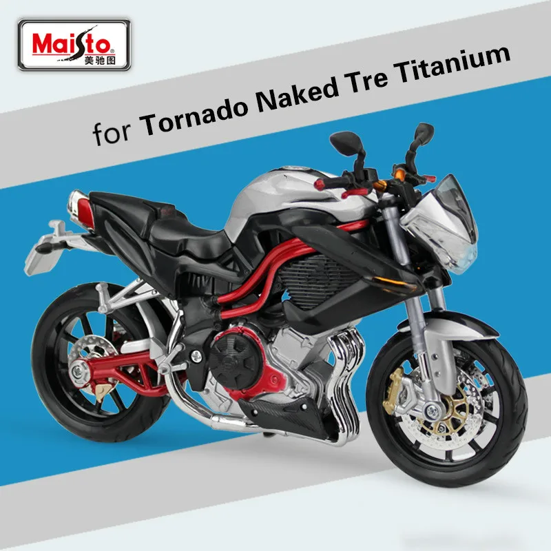 

Maisto for Benelli Tornado Naked Tre Titanium Simulated Alloy Motorcycle Model Speed Wheels Motor Ornaments 1:12 Adult Kid Toys