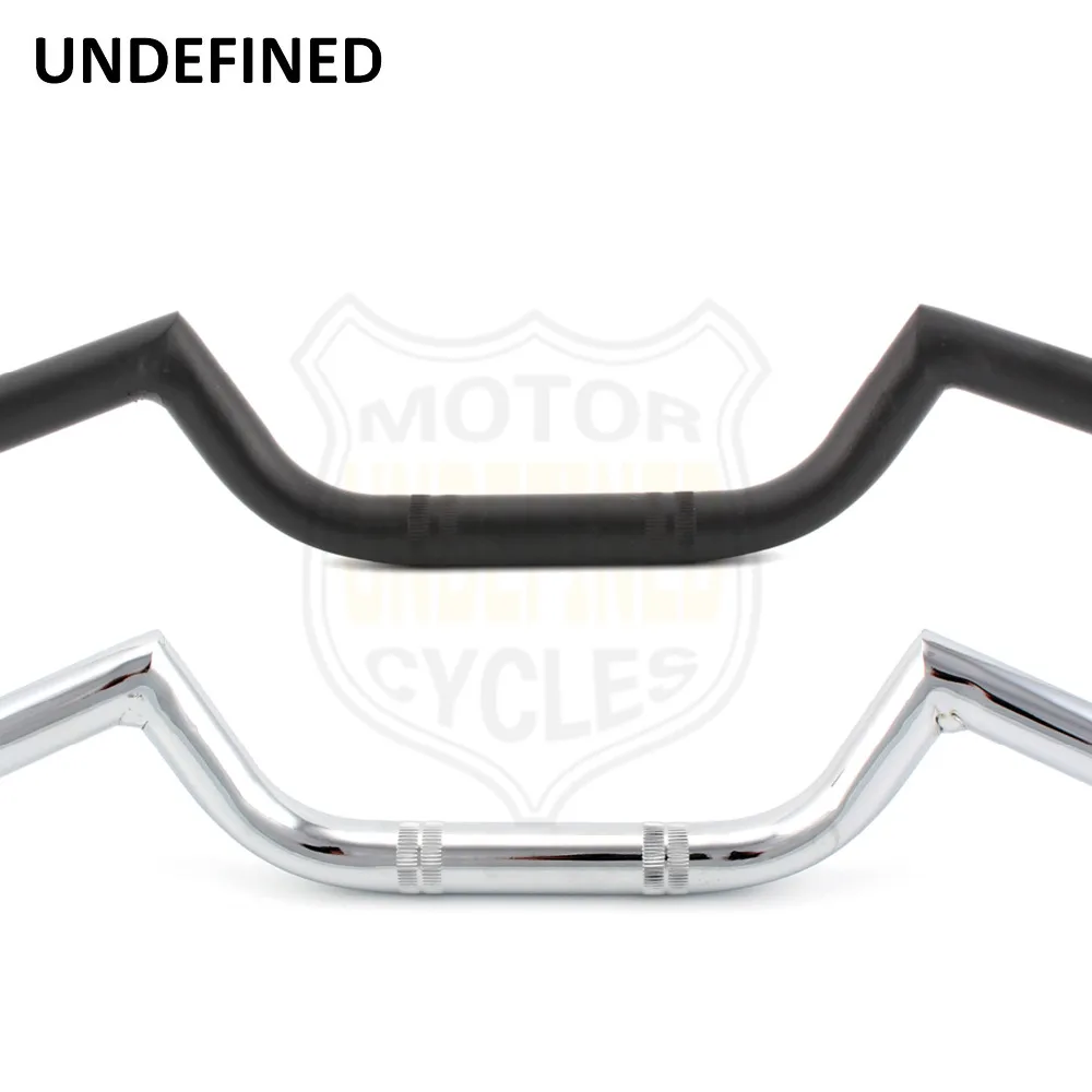 7//8/" Black Motorcycle Euro Type Bar 22mm Handlebar For Chopper Bobber Cafe Racer