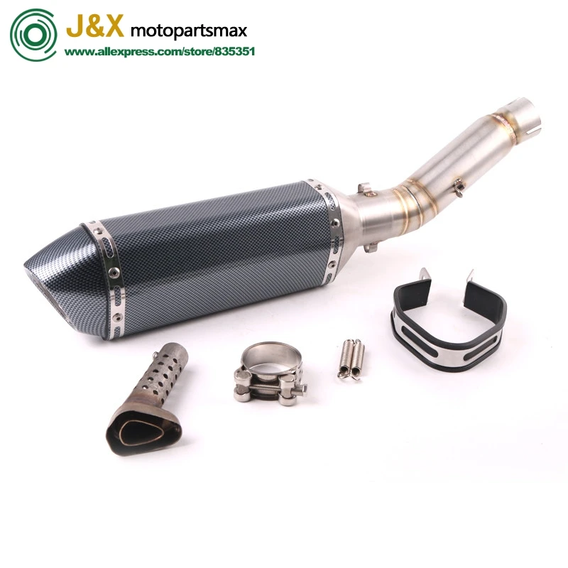 Motorcycle Exhaust full system middle pipe + muffler for HONDA CBR500