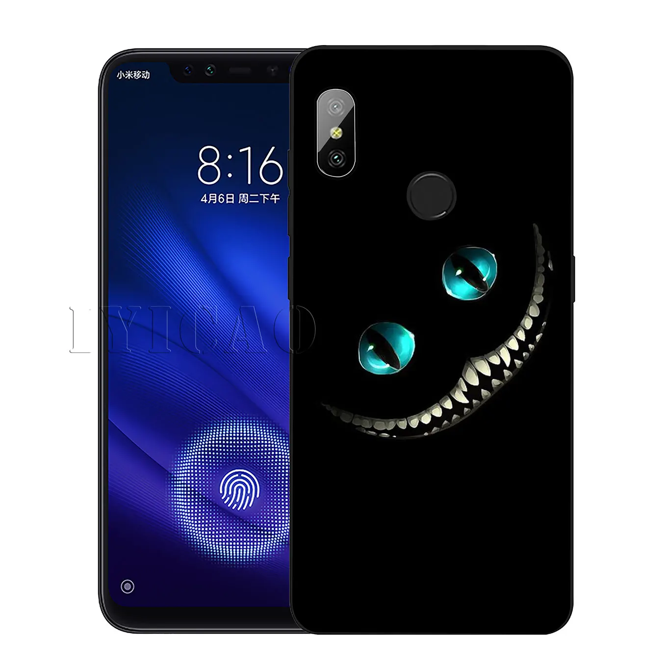 IYICAO Чеширский Мягкий силиконовый чехол для Xiaomi Redmi 6A 5A Note 8 7 4 4X 5 Plus 6 Pro черный из