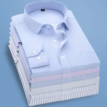 HEISMR. C, новинка, осенняя мужская рубашка с длинным рукавом, полосатые повседневные рубашки, брендовая Деловая одежда, рубашка, Camisa размера плюс, NM06