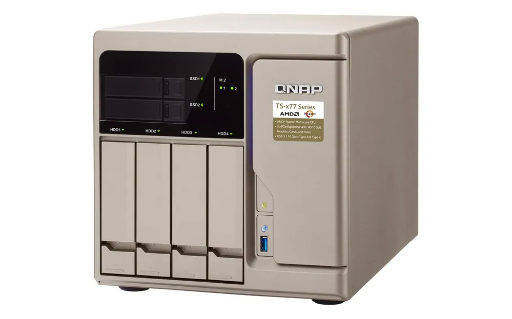 

QNAP TS-677, HDD,SSD, M.2,Serial ATA III, 2.5,3.5", 0, 1, 5, 6, 10, 50, 60, JBOD, FAT32,HFS+,NTFS,ext3,ext4, 3.2 GHz