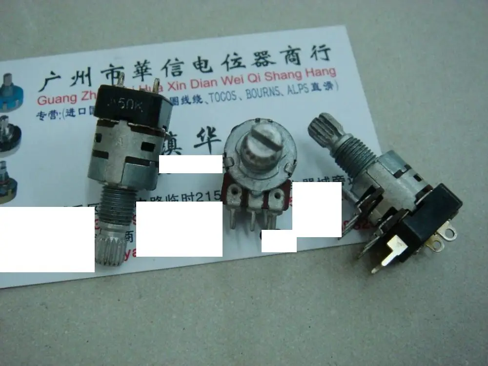 

1pcs/lot 128 switch type with double A50K Potentiometer 15MM rachis