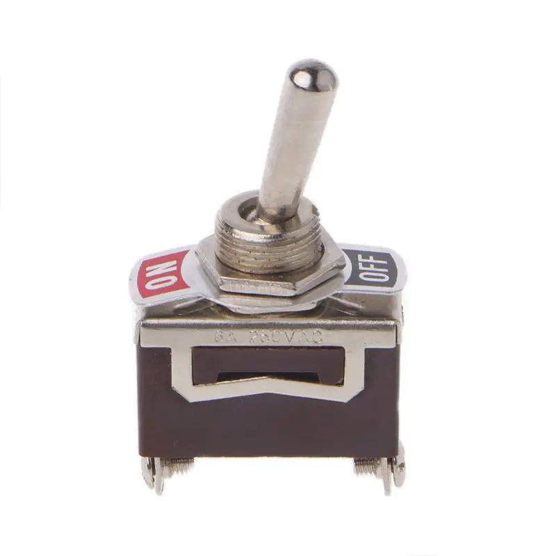 OOTDTY сверхмощный SPST 2Pin 2 терминала 10A AC 250V ВКЛ/ВЫКЛ Кулисный тумблер E-TEN1021 |