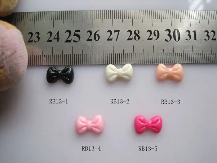 

RB13 30pcs/bag Resin Big Bow Nail Art Decoration Nail DIY Deco Resin Bow without Rhinestone