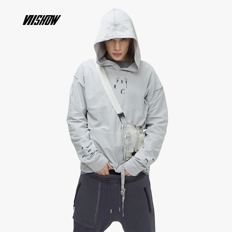 VIISHOW Streetwear Printed Men's Hoodies Brand Cotton Sudaderas Para Hombre 2019 New Spring Sweatshirts Men Hoody WD1039191