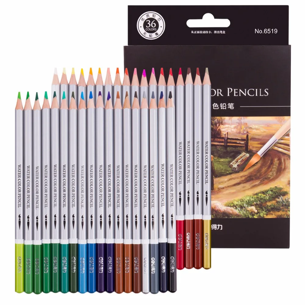 

Colors pencil set water color wax pencils pens pastel for drawing Painting Crayons Stationery Office school art supplies lapices