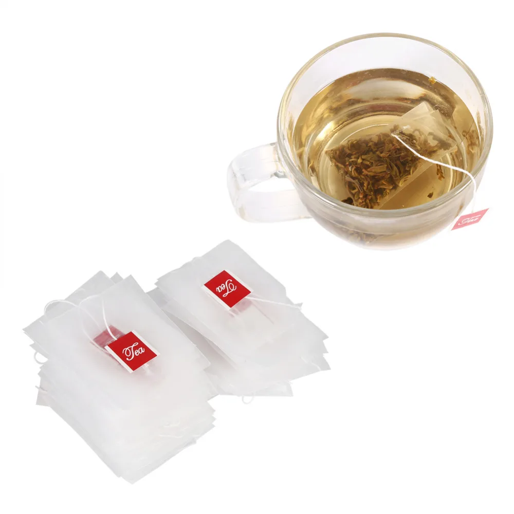 Empty Nylon Tea Bags With String Heat Seal Filter Paper Herb Loose Disposable Tea Bags Tea infuser Strainer Empty Nylon Tea Bags With String Heat Seal Filter Paper Herb Loose Disposable Tea Bags Tea infuser Strainer