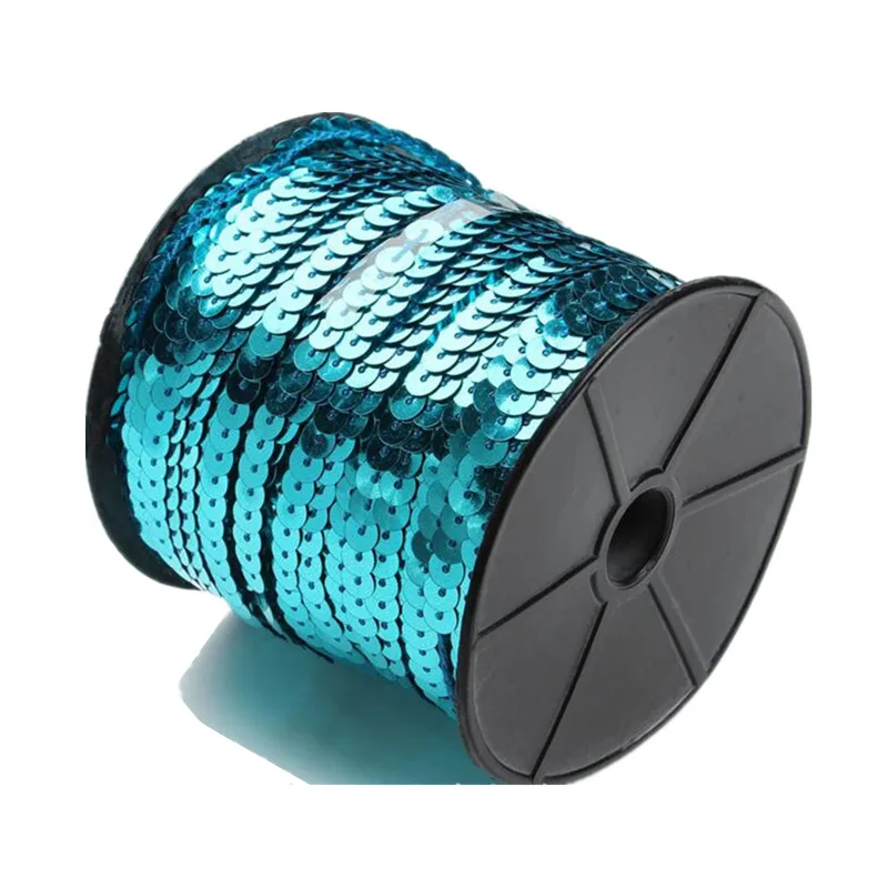 100 ярдов 6 мм цветная лента с блестками на нитке AA8305|trim ribbon|sequin trimsequin ribbon |