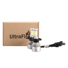 H3 h1 h 4 h 11 h13 9004 9005 9006 9007 9012 cob led linterna del coche del bulbo haz hi-lo 72 w 8000lm 6500 k auto faro 12 v 24