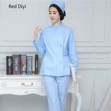 Форма медсестры, медицинская одежда наборы стоматологические скрабы униформа для салонов красоты Спа Скрабы медицинская форма для женщин