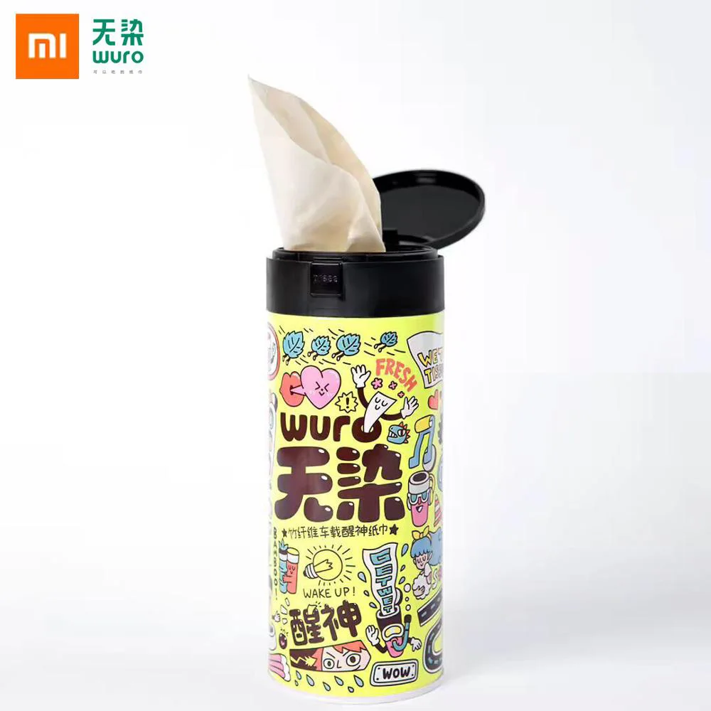 

Xiaomi WURO Car Refreshing Paper Towel Mint Freshener Seal Design Antibacterial Protection Prevent Fatigue Vehicular Paper