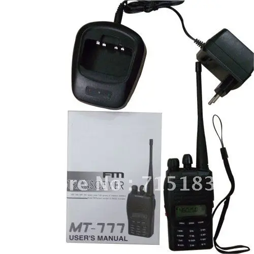 Горячая распродажа New 100% MT777 UHF/VHF портативный FM приемопередатчик двусторонняя
