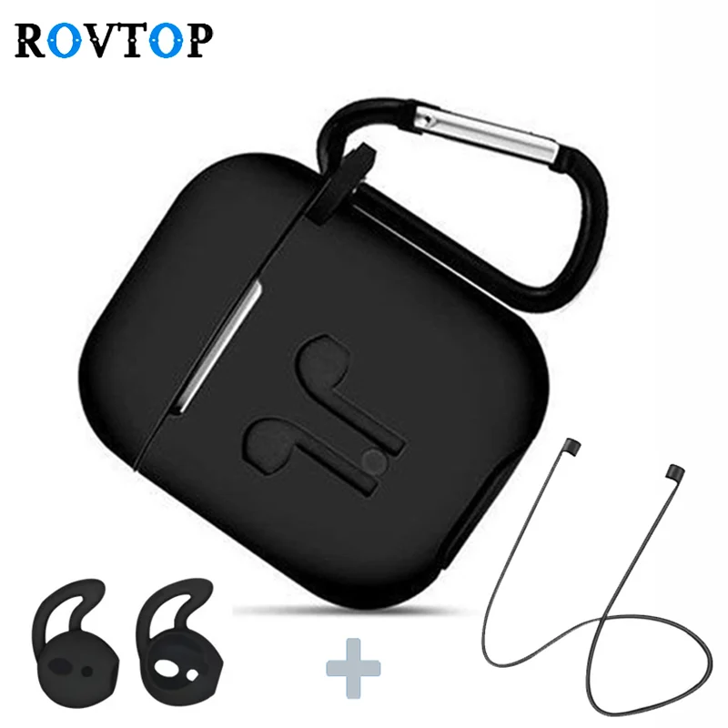 Rovtop портативные Bluetooth наушники силиконовый чехол футляр защита от ударов с