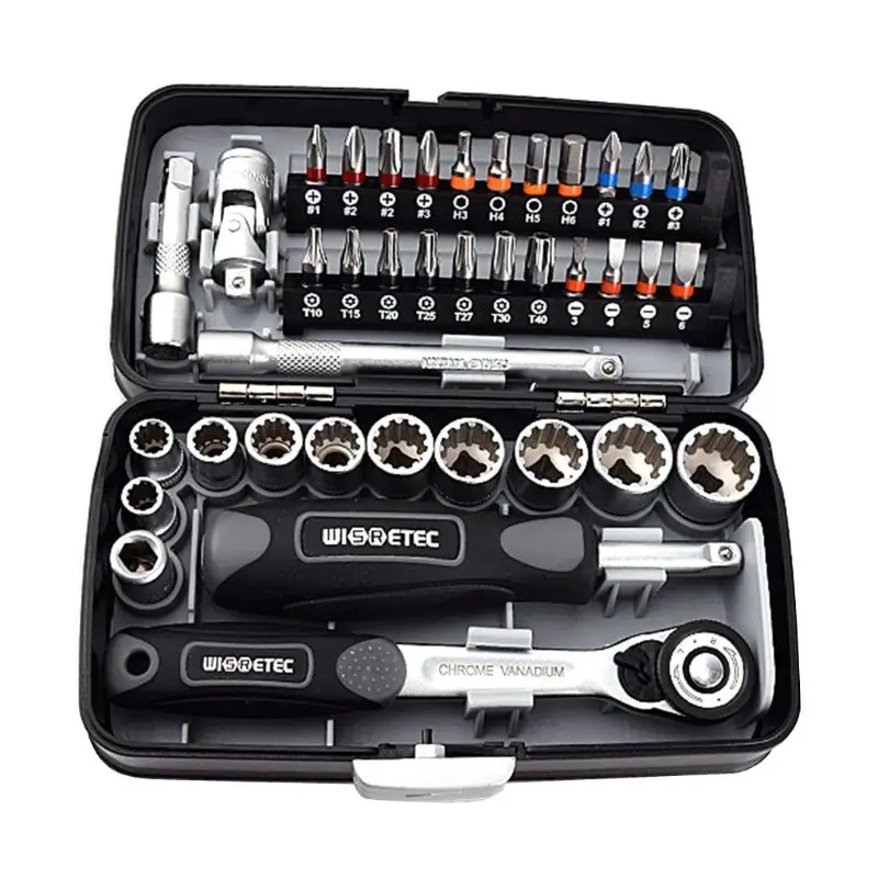 Mini ratchet shop wrench set