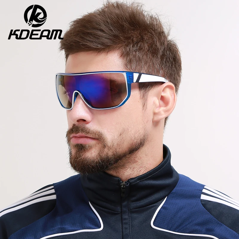 

KDEAM Eyewear 2018 New Men Windproof Glasses UV400 Protection HD Lens 4 Colors Women Goggle Oversize Acetate Sunglasses KD100