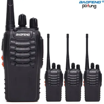 

4Pcs Baofeng BF-888S Walkie Talkie UHF Two Way Radio BF888S Handheld Radio 888S Comunicador Transmitter Transceiver+ 4 Headsets