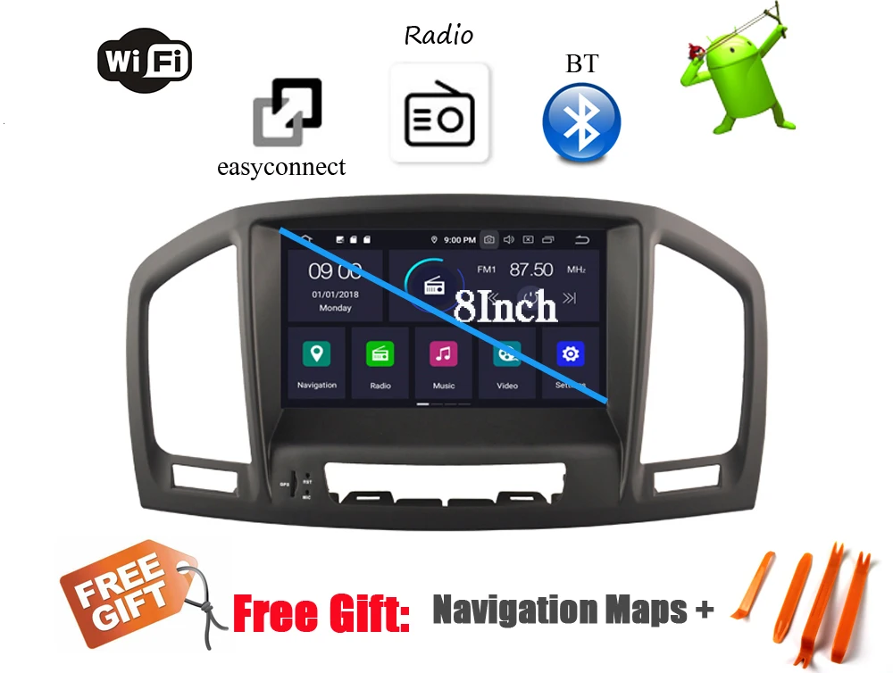 Clearance Liislee Android 9 4+32G For Opel Insignia 2008~2014 Stereo Car Video Carplay GPS Navi Map Navigation System Multimedia 11