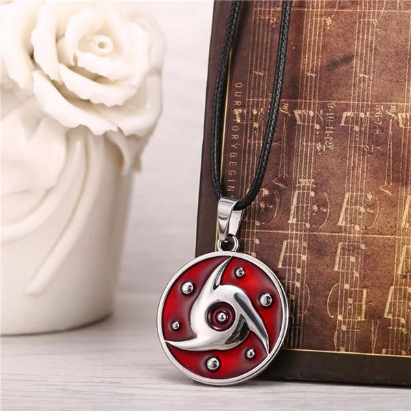 Наруто красный Uchiha Itachi Mangekyou Sharingan кулон ожерелье приятный подарок аксессуары для