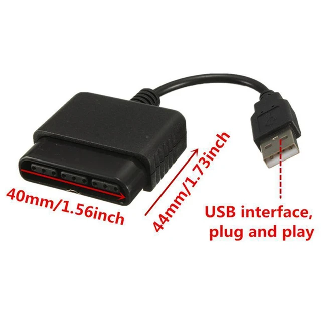 Adapter Cable for Sony Playstation 2 PS2 to PC USB Controller