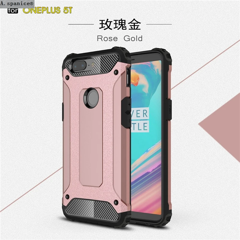 A. spanice для Oneplus 5 T Чехол гибрид прочный щит Броня прочная ударопрочная задняя