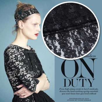 

Mesh knitted lace fabric meter stereoscopic high-end dress lace fabric wholesale lace cloth