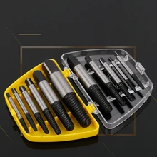 Juego de Extractor de destornilladores rotos, llave de tornillo de diente fino, válvula triangular, removedor de alambre de rotura, herramienta especial, caja de 6 uds.