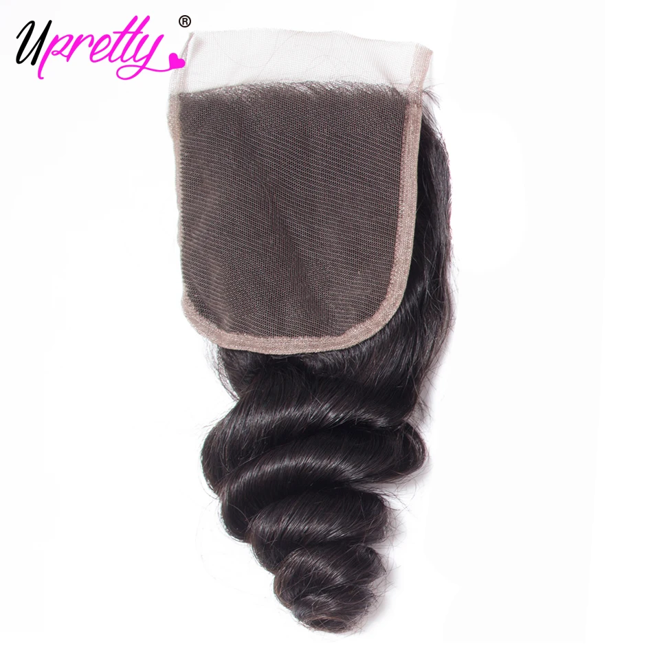 Upretty Hair Malaysian Loose Wave with Closure Malaysian Remy Human Hair Spring Loose Curly Hair 4 Bundles with Lace Closure Upretty Hair Malaysian Loose Wave with Closure Malaysian Remy Human Hair Spring Loose Curly Hair 4 Bundles with Lace Closure