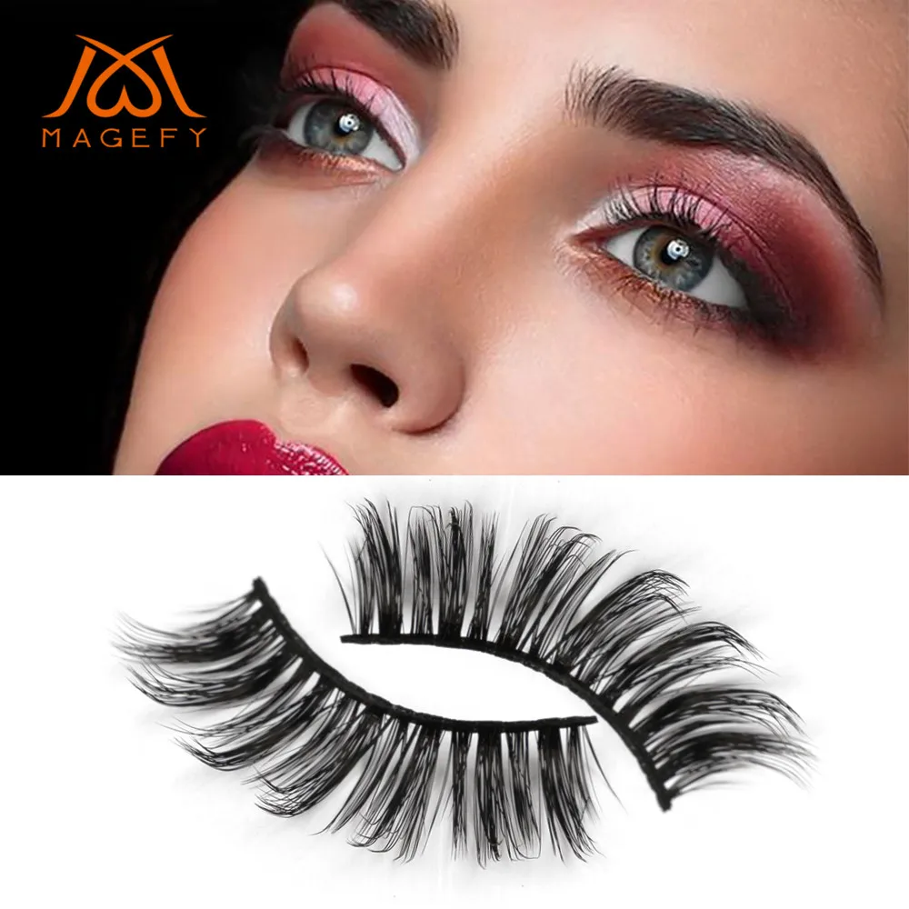 

5 Styles/set Natural Multi Layer Long Eye Lashes hand made fake eyelashes 3D Reusable lashes For Dropship Cilios posticos