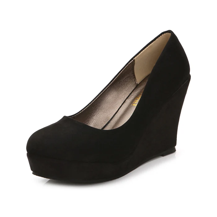 Spring Shoes for Women - High Heel Wedge Shoe in Red, Black, and Blue - Sizes 31 to 42 image 4