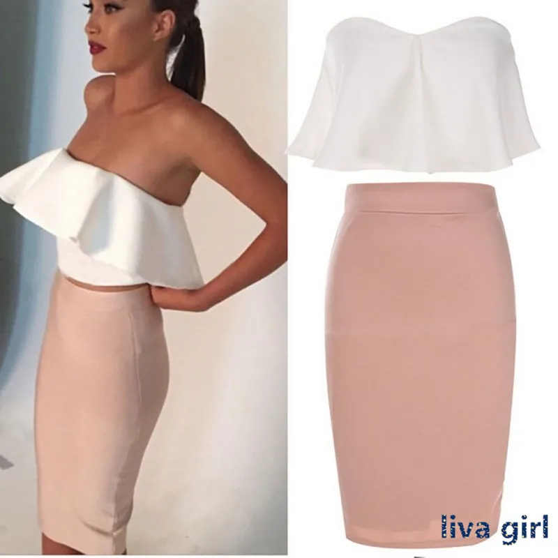 

Women Summer Dress Fashion Lady Sexy Strapless Backless Ruffle Off Shoulder Sleeveless Bodycon Dress