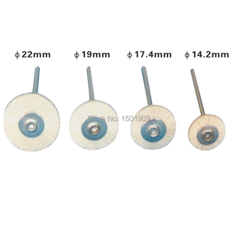 

40 pieces Dental lab brushes Small Polishing wool brush with handle 4 different sizes