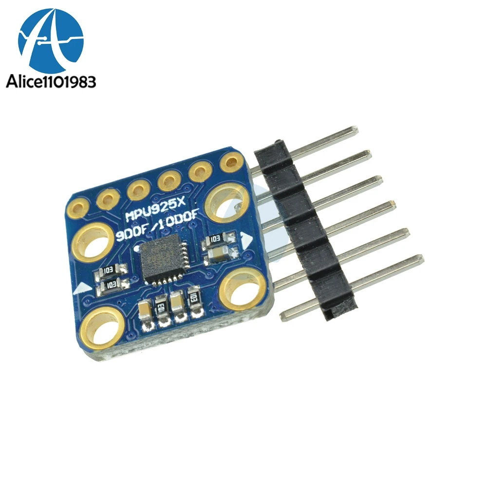 1 комплект SPI IIC I2C 10DOF 9 осевой девять валов MPU9250 BMP180 модуль датчика ускорения