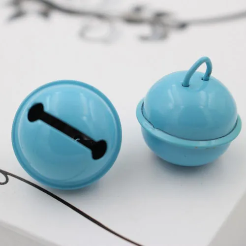 Light blue 100 шт./партия, сахарные цвета, колокольчики для собак, милые маленькие колокольчики для собак и кошек - Цвет: Light blue