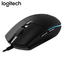 Оригинальная игровая проводная мышь logitech G102, Оптическая Проводная игровая мышь, поддержка настольного компьютера/ноутбука, Поддержка windows 10/8/7